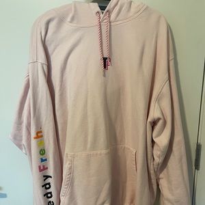 Teddy Fresh 3X light pink Hoodie Like New
